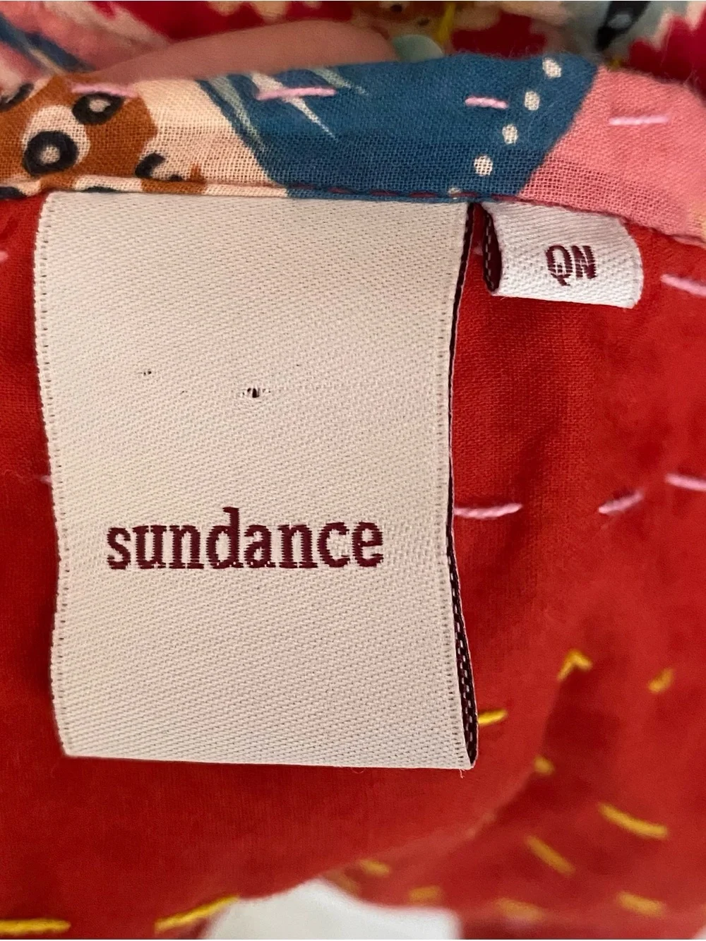 Sundance Red Paisley Quilt. Queen Size.